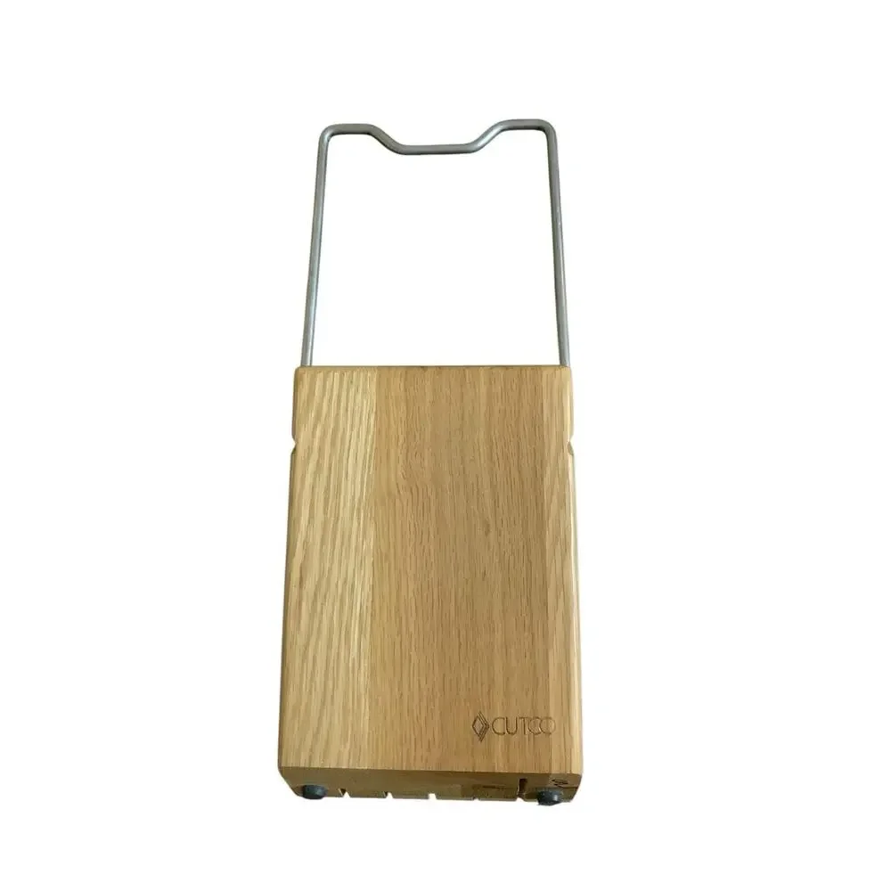 Cutco‎ 1746 Space Saver Knife Block 5 Slot Oak Wood Made in USA